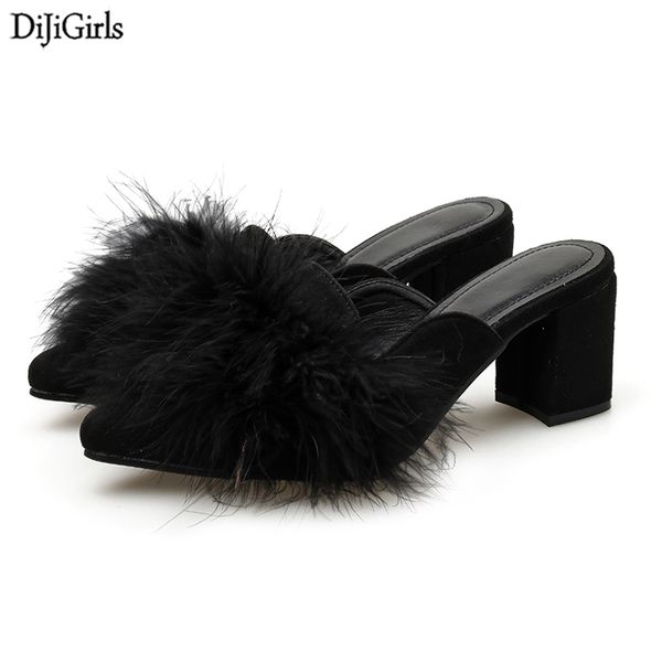 7cm heel female shoes fashion fur high heel slippers casual black heels summer sandals high heels woman block shoes ladies
7cm heel female shoes fashion fur high heel slippers casual black heels summer sandals high heels woman block shoes ladies
