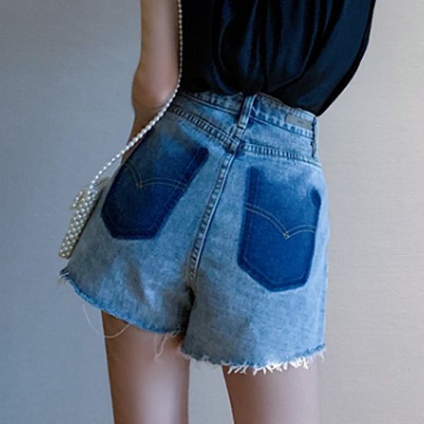 summer high waisted brushed hem denim shorts women retro casual loose washed blue fake pocket behind jeans short pants female, White;black
summer high waisted brushed hem denim shorts women retro casual loose washed blue fake pocket behind jeans short pants female, White;black