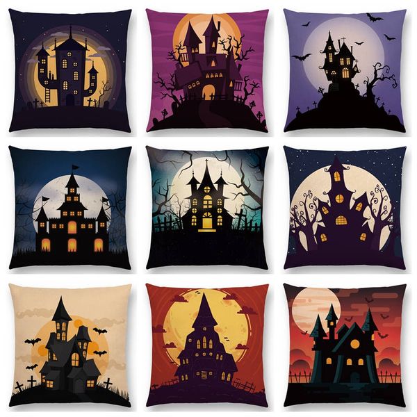 happy halloween scary night haunted house vampire castle moon bat pumpkin dark tree beautiful cushion cover nice pillow case
happy halloween scary night haunted house vampire castle moon bat pumpkin dark tree beautiful cushion cover nice pillow case