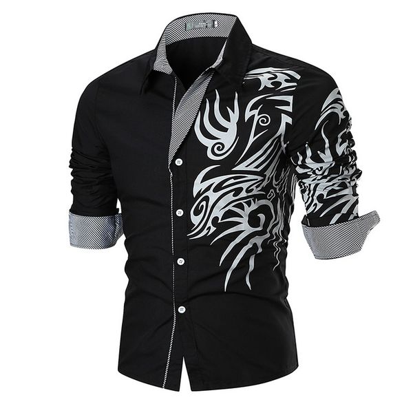 calofe men shirts new men's dragon print shirts slim fit casual fashion social business long sleeve shirt camisa masculina, White;black
calofe men shirts new men's dragon print shirts slim fit casual fashion social business long sleeve shirt camisa masculina, White;black