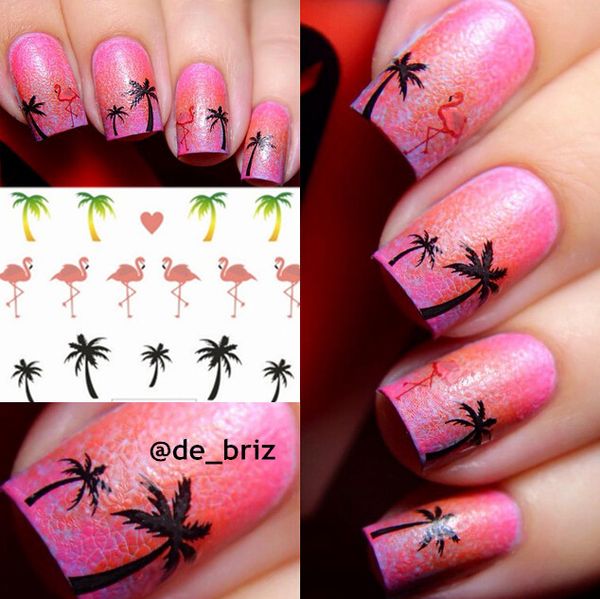nail art stickers water decals hawaii palm tree pattern design transfers stickers nail art decoration accessories tools, Black
nail art stickers water decals hawaii palm tree pattern design transfers stickers nail art decoration accessories tools, Black