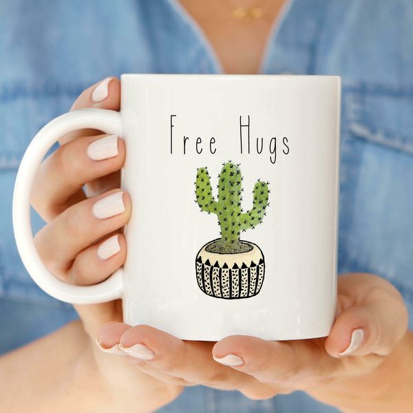 hugs cactus funny mug coworker funny mug cactus funny gift for girlfriend,boyfriend,mom and dad.11oz
hugs cactus funny mug coworker funny mug cactus funny gift for girlfriend,boyfriend,mom and dad.11oz