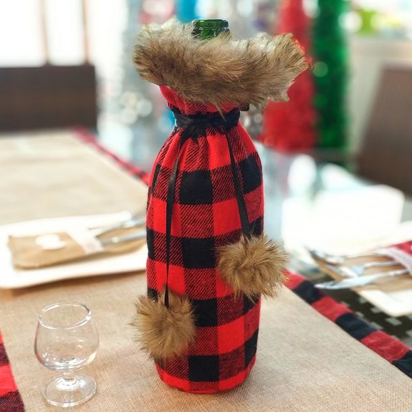 plaid christmas wine bottle cover decoration wine champagne bottle bag for party home decor xmas supplies 2 color dhl hh9-2512
plaid christmas wine bottle cover decoration wine champagne bottle bag for party home decor xmas supplies 2 color dhl hh9-2512