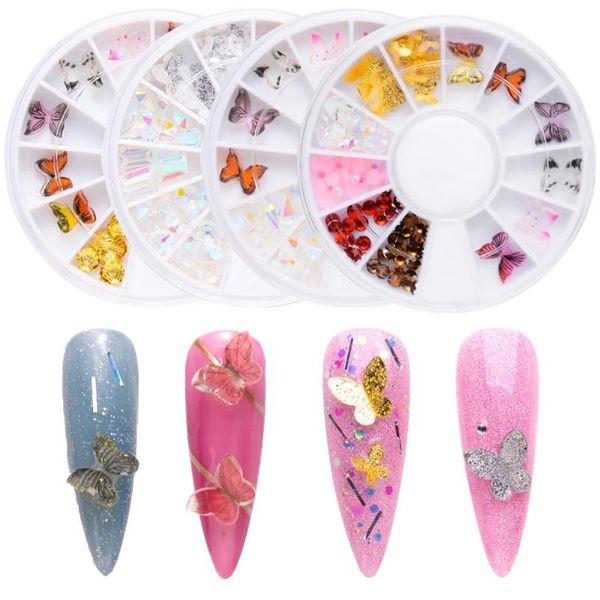nail art decorations 3d butterfly rhinestone mixed decoations 12 grids flat back diamond manicure accessories in wheel jewelry tips, Silver;gold
nail art decorations 3d butterfly rhinestone mixed decoations 12 grids flat back diamond manicure accessories in wheel jewelry tips, Silver;gold
