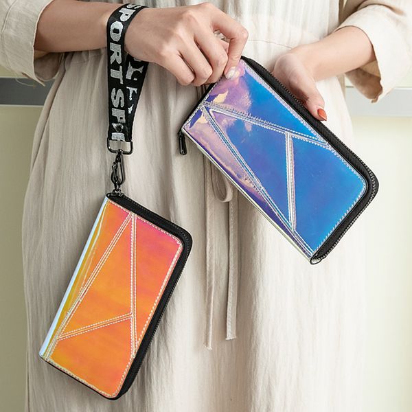 laser holographic wallet women lanyard long purse clutch bag phone pocket women pu leather wallets portfel card holder carteras, Red;black
laser holographic wallet women lanyard long purse clutch bag phone pocket women pu leather wallets portfel card holder carteras, Red;black