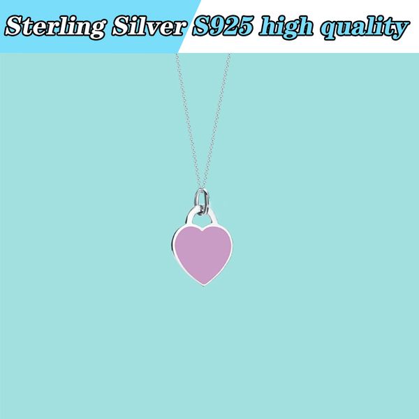 original simple fashion sterling silver s925 pink heart-shaped pendant necklace suitable for girls' birthday gift
original simple fashion sterling silver s925 pink heart-shaped pendant necklace suitable for girls' birthday gift