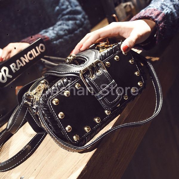 style european 2019 fashion new handbags quality pu leather women retro lady hand bag rivet shoulder female messenger
style european 2019 fashion new handbags quality pu leather women retro lady hand bag rivet shoulder female messenger