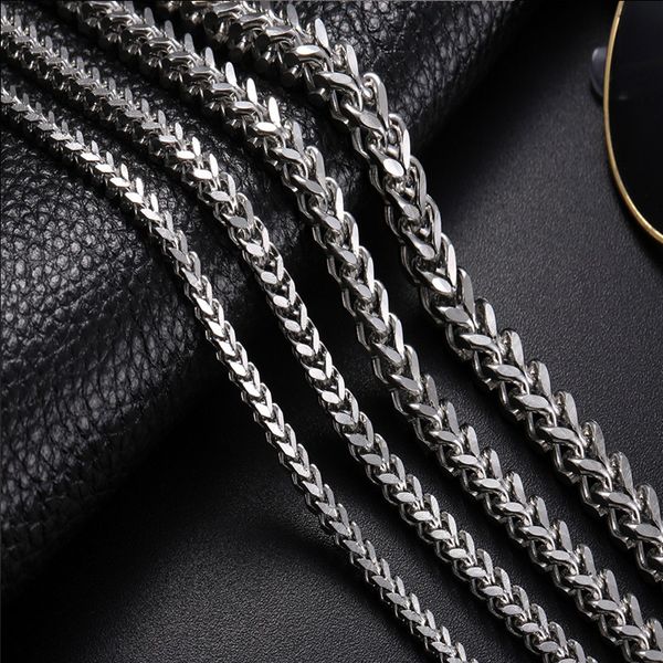 polishing stainless steel mens necklace silver long chains necklace black male accessories steampunk hip hop jewelry on the neck
polishing stainless steel mens necklace silver long chains necklace black male accessories steampunk hip hop jewelry on the neck