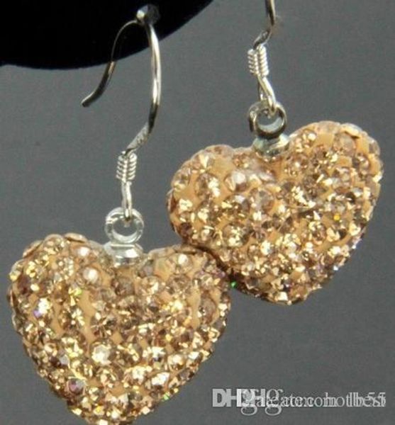 ale y353 rhinestone mix colors white disco ball beads clay heart drop dangle crystall crystal earrings stud x634 w62, Silver
ale y353 rhinestone mix colors white disco ball beads clay heart drop dangle crystall crystal earrings stud x634 w62, Silver