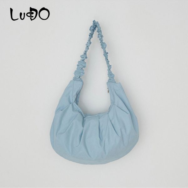 lucdo 2020 new women's shoulder messenger bags pleated strap half moon crossbody bag for female large capacity handbags
lucdo 2020 new women's shoulder messenger bags pleated strap half moon crossbody bag for female large capacity handbags