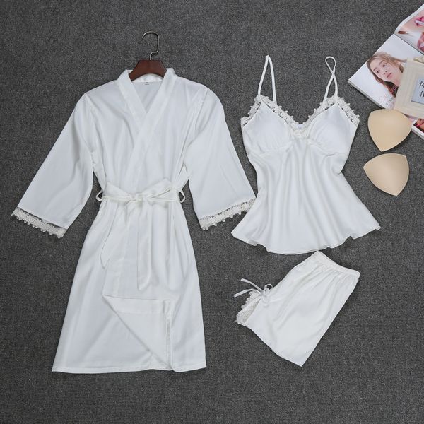 spring womens 3pc strap short pants suit night robe sleepwear sets casual v-neck pajamas nightwear kimono bath gown, Black;red
spring womens 3pc strap short pants suit night robe sleepwear sets casual v-neck pajamas nightwear kimono bath gown, Black;red