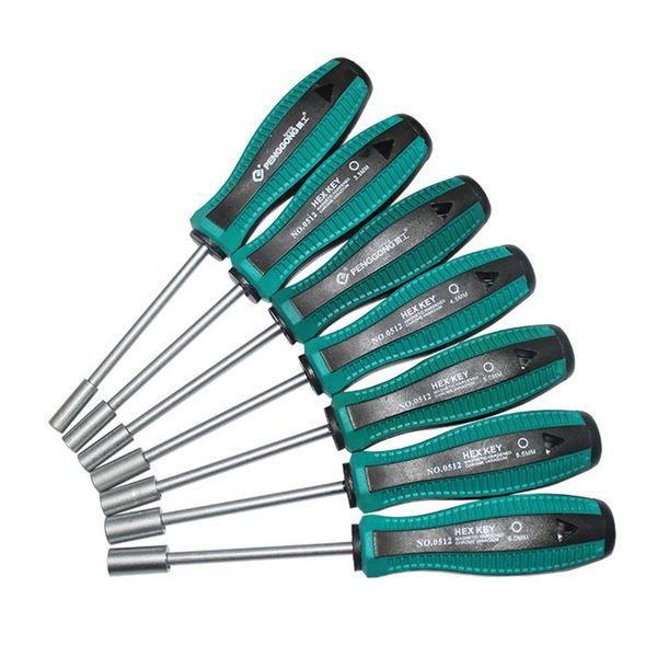 0512 portable 7pcs hex socket sleeve metal socket driver wrench screwdriver hex nut key nut driver professional hand tool
0512 portable 7pcs hex socket sleeve metal socket driver wrench screwdriver hex nut key nut driver professional hand tool