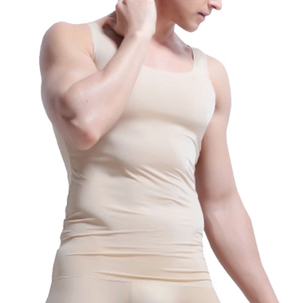 soft ice silk seamless tank undershirt men breathable stretch summer cool fitness sleeve t shirt male underwear sleepwear, Black;brown
soft ice silk seamless tank undershirt men breathable stretch summer cool fitness sleeve t shirt male underwear sleepwear, Black;brown