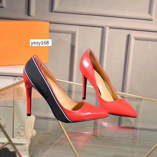 women shoes high heels pointed toe sole pumps wedding shoes us 6, Black