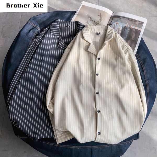 summer new dress shirt men fashion casual striped shirt man streetwear wild social men loose long-sleeved -2xl, White;black
summer new dress shirt men fashion casual striped shirt man streetwear wild social men loose long-sleeved -2xl, White;black