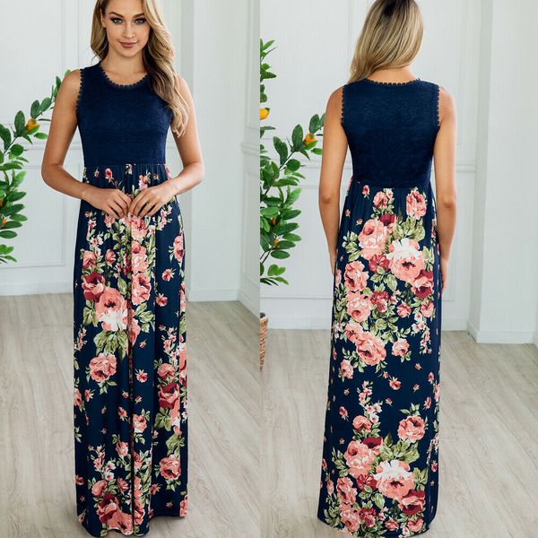 2019 elegant bohemian floral print summer sleeveless maxi dress lady boho dress beachwear evening party long sundress vestidos, Black;gray
2019 elegant bohemian floral print summer sleeveless maxi dress lady boho dress beachwear evening party long sundress vestidos, Black;gray