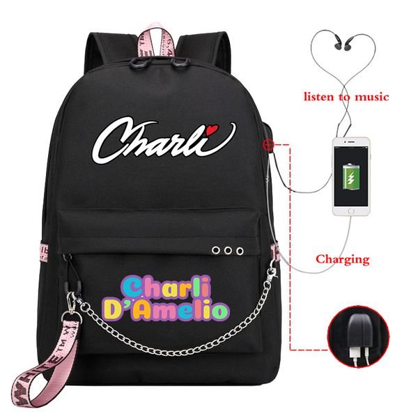 mochila feminina women backpack charli school bags usb charge lapback pack men charli damelio bags for teenage girls travel
mochila feminina women backpack charli school bags usb charge lapback pack men charli damelio bags for teenage girls travel