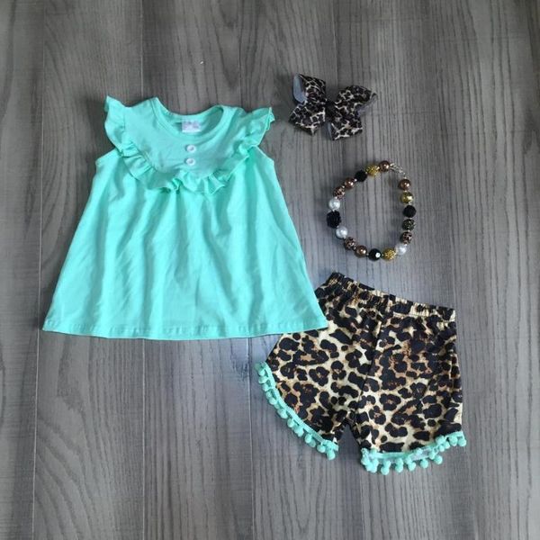 new arrivals summer baby girls pom-pom children clothes boutique milk silk leopard shorts mint ruffles match accessories, White
new arrivals summer baby girls pom-pom children clothes boutique milk silk leopard shorts mint ruffles match accessories, White