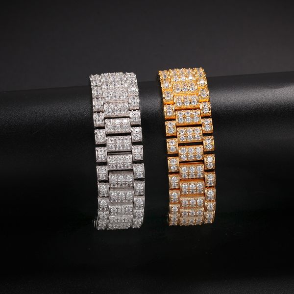 18mm men hip hop bracelets full rhinestones cuff watchband heavy industry chains iced out bling bling jewelry accessories charm bracelet, Black
18mm men hip hop bracelets full rhinestones cuff watchband heavy industry chains iced out bling bling jewelry accessories charm bracelet, Black