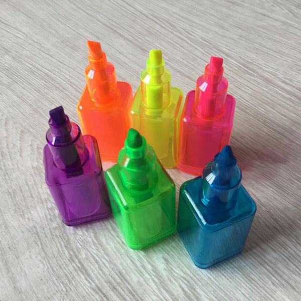 Nail-polish Bottle Shape Highlighters Creative Marker Pens School Stationery Portable Art Drawing Fluorescent Pen
Nail-polish Bottle Shape Highlighters Creative Marker Pens School Stationery Portable Art Drawing Fluorescent Pen