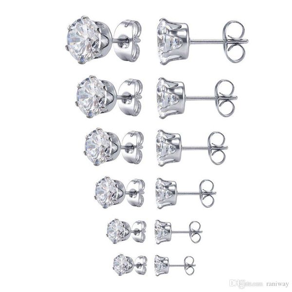 wholesale 6pair/set womens stainless steel clear round cubic zirconia crystal stud earrings set for women girls diameter 3mm-8mm, Golden;silver 
wholesale 6pair/set womens stainless steel clear round cubic zirconia crystal stud earrings set for women girls diameter 3mm-8mm, Golden;silver