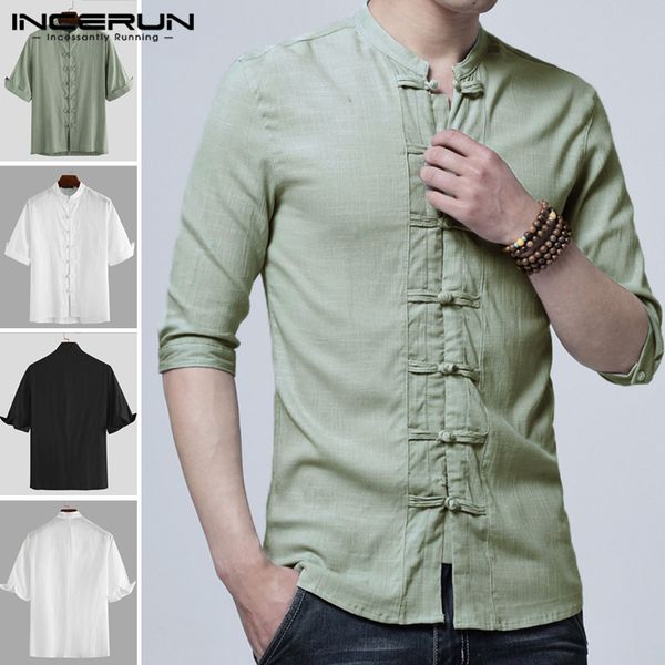 men's chinese style shirts vintage shirt man half sleeve cotton shirt casual solid color tang suit stand collar button 3xl, White;black
men's chinese style shirts vintage shirt man half sleeve cotton shirt casual solid color tang suit stand collar button 3xl, White;black