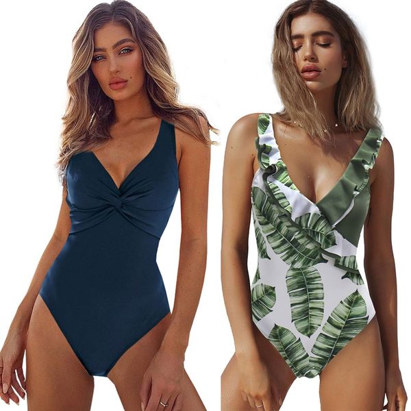 2017 swimsuit women one piece monokini vintage swimwear slimming bodysuit female black bathing suit wide strap deep v beach wear 
2017 swimsuit women one piece monokini vintage swimwear slimming bodysuit female black bathing suit wide strap deep v beach wear
