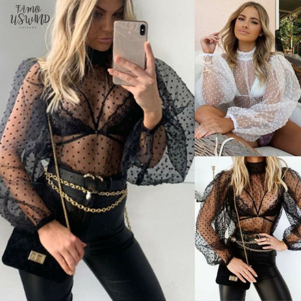 womens perspective polka dot polka dot mesh long gauze perspective transparent puff long sleeve womens t shirt t shirt, White
womens perspective polka dot polka dot mesh long gauze perspective transparent puff long sleeve womens t shirt t shirt, White