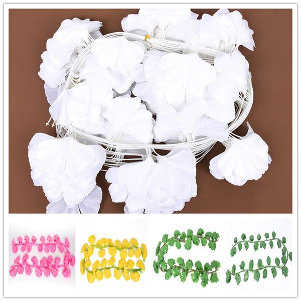 230cm colorful green silk artificial hanging ivy ginkgo leaf garland plants vine leaves diy for home wedding decoration garden party decor
230cm colorful green silk artificial hanging ivy ginkgo leaf garland plants vine leaves diy for home wedding decoration garden party decor