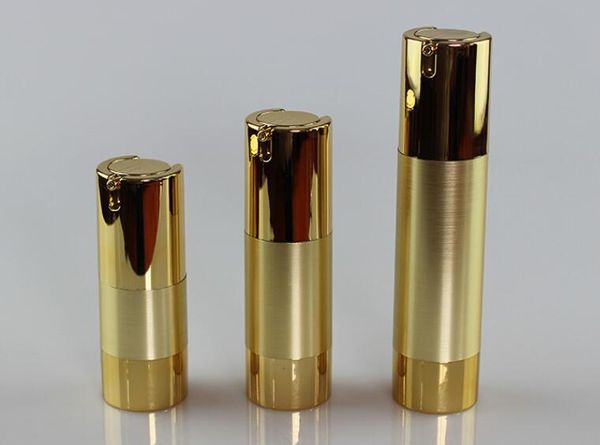 1pcs 15ml 30ml 50ml luxury gold empty airless pump bottles mini portable vacuum cosmetic lotion treatment travel bottle
1pcs 15ml 30ml 50ml luxury gold empty airless pump bottles mini portable vacuum cosmetic lotion treatment travel bottle