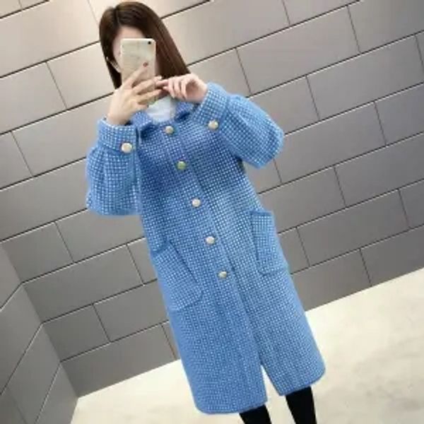 autumn winter jacket female coats middle long elegant imitated mink velvet coat slim women outerwear, Black
autumn winter jacket female coats middle long elegant imitated mink velvet coat slim women outerwear, Black