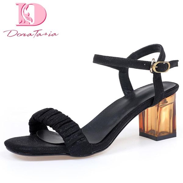 doratasia 2020 dorpship fashion big size 42 clear heels office ladies summer women's shoes sandals, Black
doratasia 2020 dorpship fashion big size 42 clear heels office ladies summer women's shoes sandals, Black