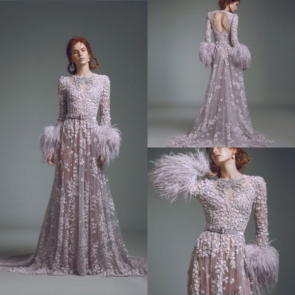 alfazairy 2019 lavender prom dresses luxury feather long sleeve lace beads 3d floral appliqued party evening gowns formal occasion dress, Black
alfazairy 2019 lavender prom dresses luxury feather long sleeve lace beads 3d floral appliqued party evening gowns formal occasion dress, Black