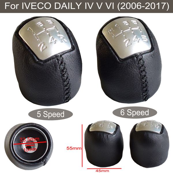 5/6 speed car manual gear shift knob leather headball lever shifter fit for iveco daily iv v vi 2006 2007 2008 2009-2017
5/6 speed car manual gear shift knob leather headball lever shifter fit for iveco daily iv v vi 2006 2007 2008 2009-2017