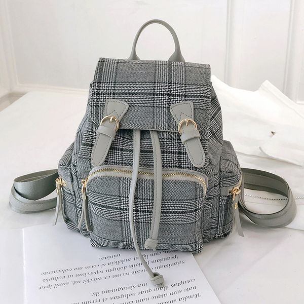 quality vintage plaid backpacks teenage girls canvas school bags double buckle backpacks women casual bag pack female schoolbags
quality vintage plaid backpacks teenage girls canvas school bags double buckle backpacks women casual bag pack female schoolbags