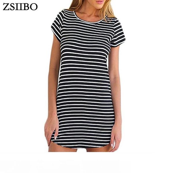 zsiibo new female sundress black white striped o neck mini dress woman summer brief dress plus size women clothes robe 2018 lyq79 rf, Black;pink
zsiibo new female sundress black white striped o neck mini dress woman summer brief dress plus size women clothes robe 2018 lyq79 rf, Black;pink