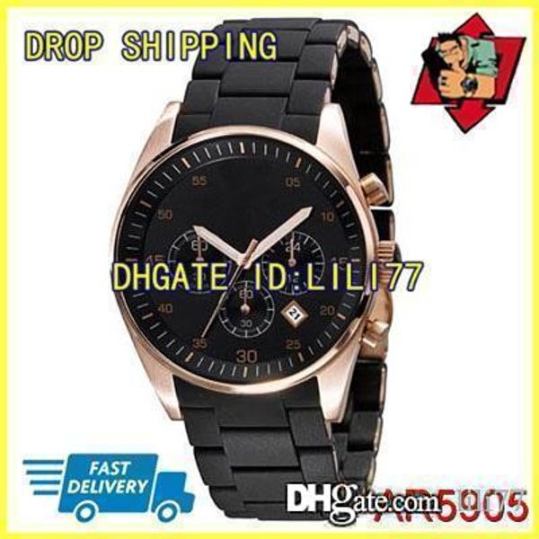 100% original japan movement new lovers black and gold rubber chronograph watch ar5905 ar5906, Slivery;brown
100% original japan movement new lovers black and gold rubber chronograph watch ar5905 ar5906, Slivery;brown