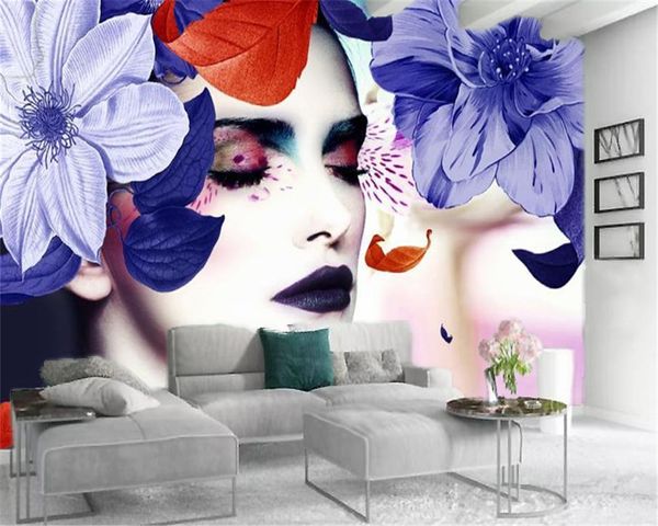 p 3d wallpaper blue flowers beauty head portrait custom atmospheric indoor portrait silk wallpaper
p 3d wallpaper blue flowers beauty head portrait custom atmospheric indoor portrait silk wallpaper