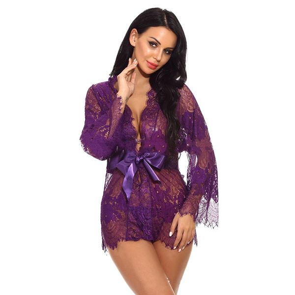 eyelash lace lace with short-sleeved nightgown nightgown underwear women sleeves lingerie sleeping clothes, Black;red
eyelash lace lace with short-sleeved nightgown nightgown underwear women sleeves lingerie sleeping clothes, Black;red