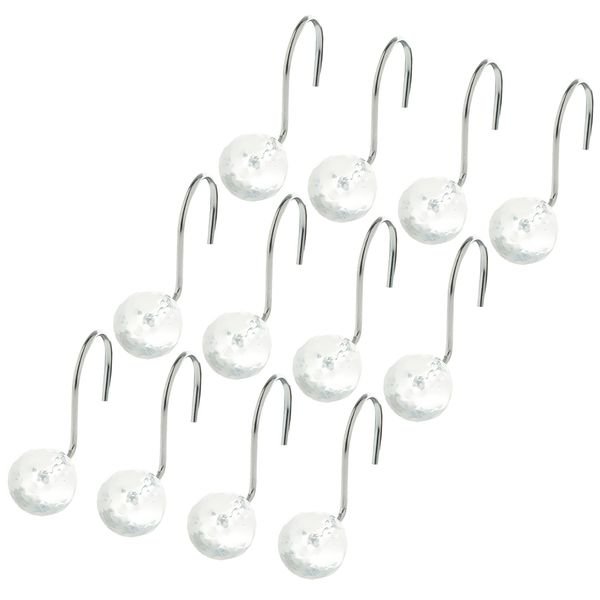 functional acrylic ball shower curtain hooks drapery sliding hanger rings smooth glide bathroom liner rings - 12pcs/set
functional acrylic ball shower curtain hooks drapery sliding hanger rings smooth glide bathroom liner rings - 12pcs/set