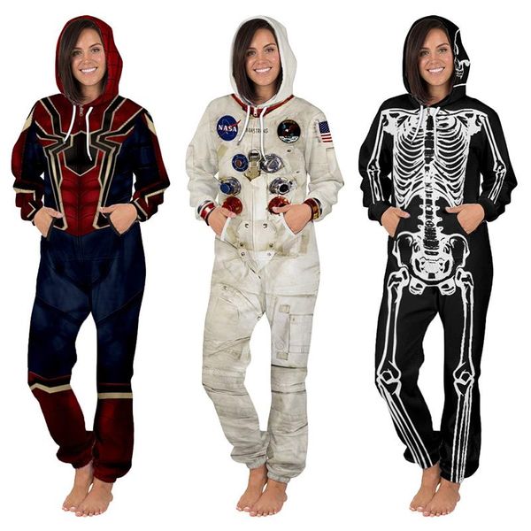 astronaut red/black 3d spiderman printed mens/womens autumn/winter jumpsuits hooded bodysuits full sleeve zipper casual overall, Black;red
astronaut red/black 3d spiderman printed mens/womens autumn/winter jumpsuits hooded bodysuits full sleeve zipper casual overall, Black;red
