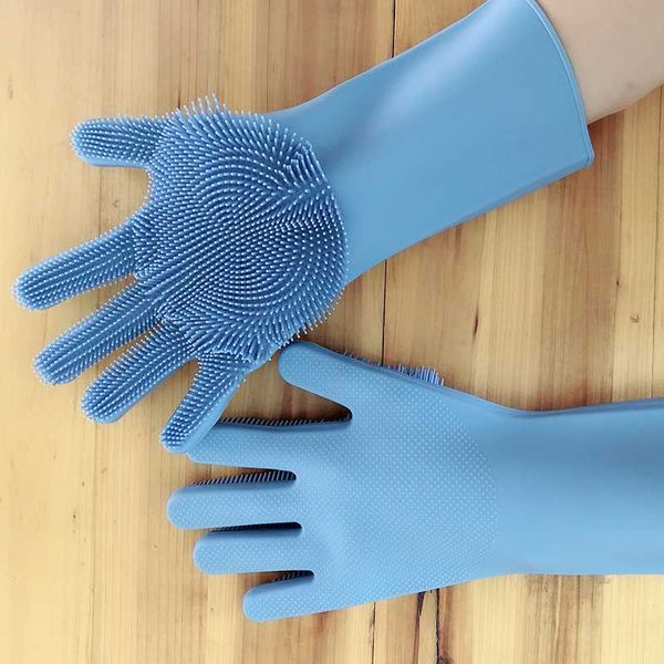 2pcs/pair both hands magic silicone rubber dish washing gloves eco-friendly scrubber cleaning for multipurpose kitchen bathroom
2pcs/pair both hands magic silicone rubber dish washing gloves eco-friendly scrubber cleaning for multipurpose kitchen bathroom
