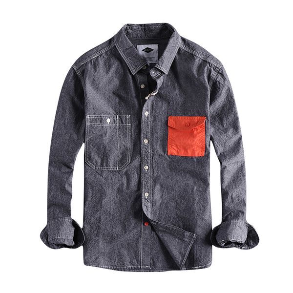 japanese harajuku contrast color pockets 100% cotton shirt for men urban boys streetwear hip hop big pockets button up shirt, White;black
japanese harajuku contrast color pockets 100% cotton shirt for men urban boys streetwear hip hop big pockets button up shirt, White;black