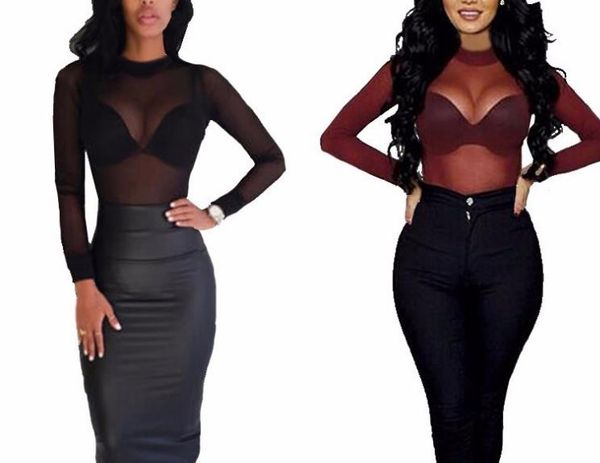 women t shirt see through transparent mesh long sleeve sheer slim ladies turtleneck t-shirt, White
women t shirt see through transparent mesh long sleeve sheer slim ladies turtleneck t-shirt, White