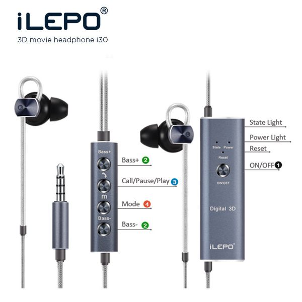 iLEPO 3D earphone dightal 360 degree movies/music earphones high quality audio headphones for any device 30pcs
iLEPO 3D earphone dightal 360 degree movies/music earphones high quality audio headphones for any device 30pcs