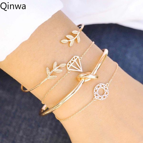 2019 new fashion 4 pieces / sets leaf arrow gold bracelet bangles wedding charm heart-shaped friendship bracelets for women gift, White
2019 new fashion 4 pieces / sets leaf arrow gold bracelet bangles wedding charm heart-shaped friendship bracelets for women gift, White