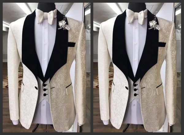 jacquard groom tuxedos black shawl lapel groomsman wedding 3 piece suit fashion men business prom jacket blazer(jacket+pants+tie+vest) 2601, Black;gray
jacquard groom tuxedos black shawl lapel groomsman wedding 3 piece suit fashion men business prom jacket blazer(jacket+pants+tie+vest) 2601, Black;gray