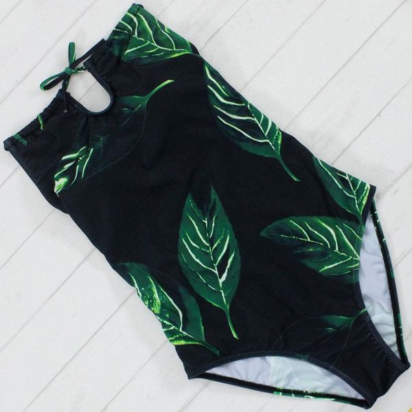 one piece swimsuit women green leaves cross print bodysuit swimwear bathing suits maillot de bain femme, White;black
one piece swimsuit women green leaves cross print bodysuit swimwear bathing suits maillot de bain femme, White;black