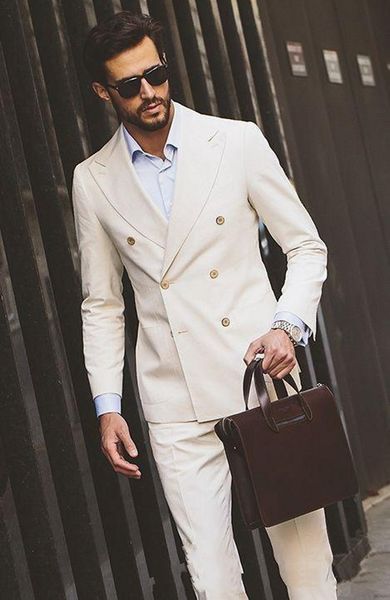 beige men wedding tuxedos peak lapel double-breasted groom tuxedos excellent men blazer 2piece suit prom/dinner jacket(jacket+pants+tie)2538, Black;gray
beige men wedding tuxedos peak lapel double-breasted groom tuxedos excellent men blazer 2piece suit prom/dinner jacket(jacket+pants+tie)2538, Black;gray