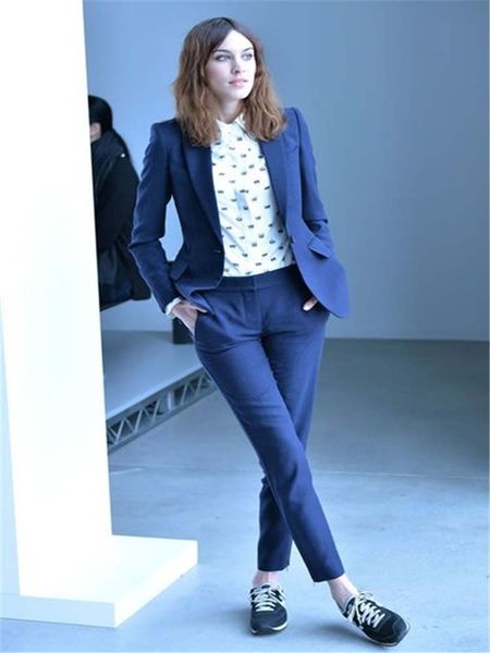 custom navy blue women business suits office uniform styles ladies elegant pant suits female formal work wear 2 piece set, White;black
custom navy blue women business suits office uniform styles ladies elegant pant suits female formal work wear 2 piece set, White;black